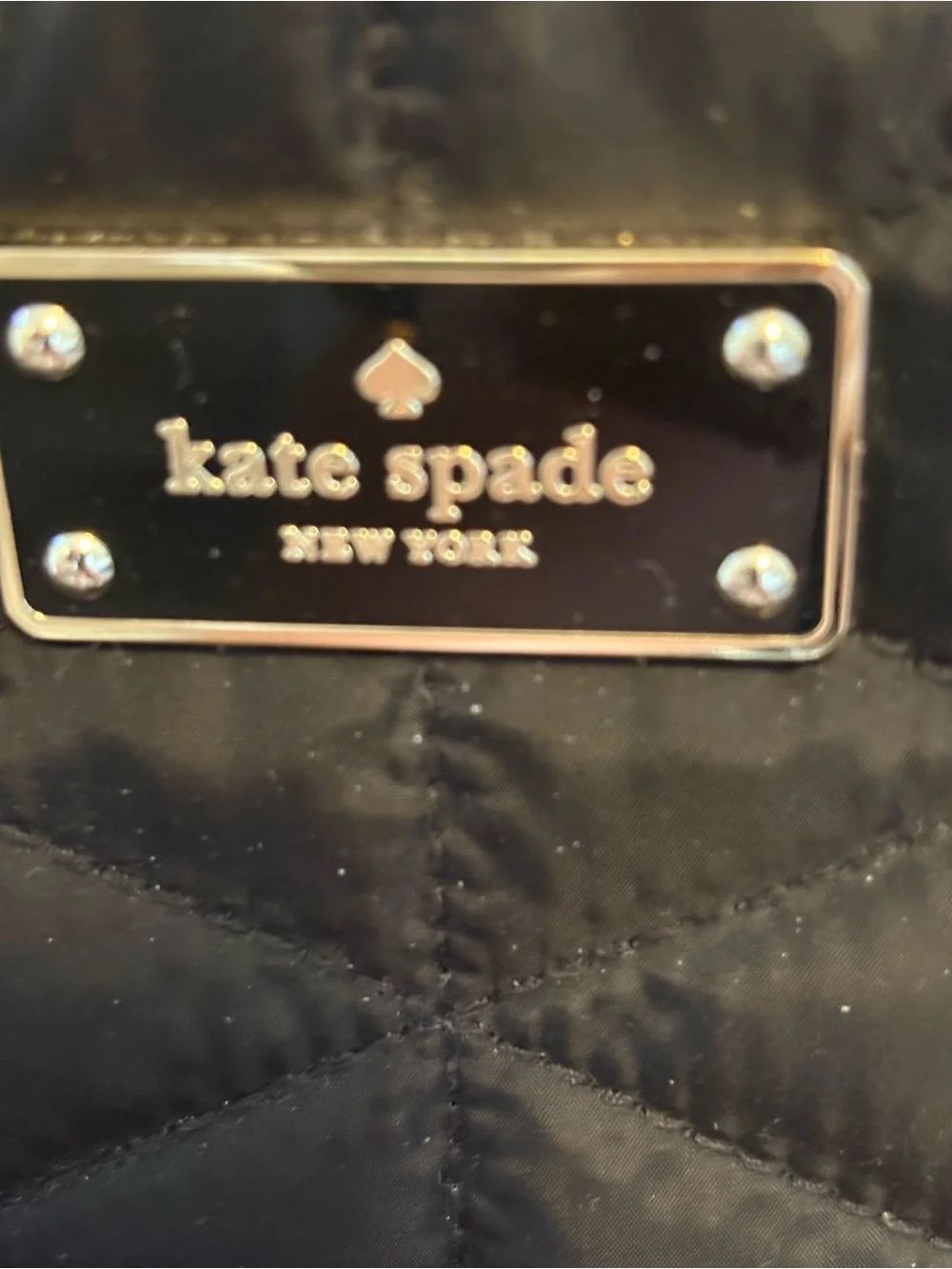 kate spade structured quilted